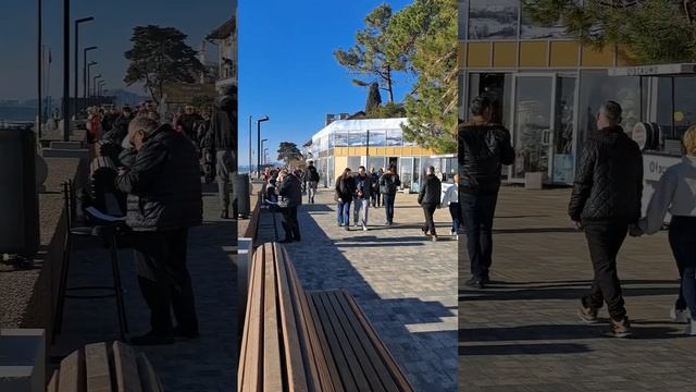 Адлер. 26 февраля. Набережная и Море. смотреть онлайн
