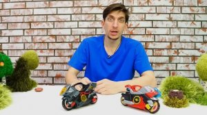 Мотофайтеры на арене - Мотоциклы с волчком! Игры в машинки и мотоциклы. Мини МОТО для детей