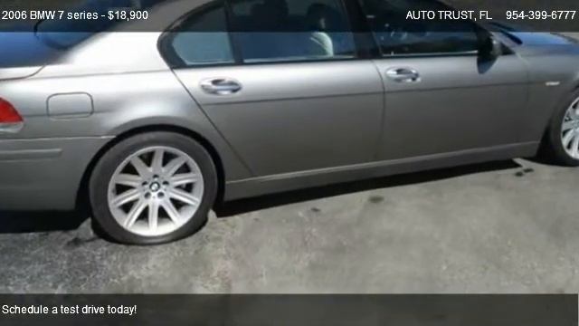 2006 BMW 7 series 750LI - for sale in Hollywood, FL 33021 смотреть онлайн