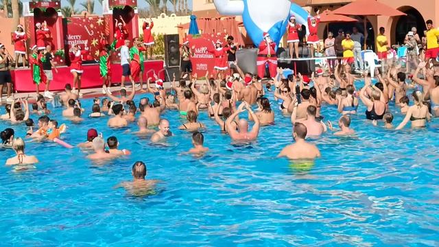 Nubian Village 5*, Отели Шарм эль Шейха. Анимация у бассейна в отеле Нубиан Вилладж в декабре смотреть онлайн