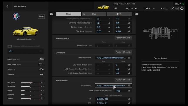 GT SPORT - [N200] Alfa Romeo 4C Circuit Setup смотреть онлайн