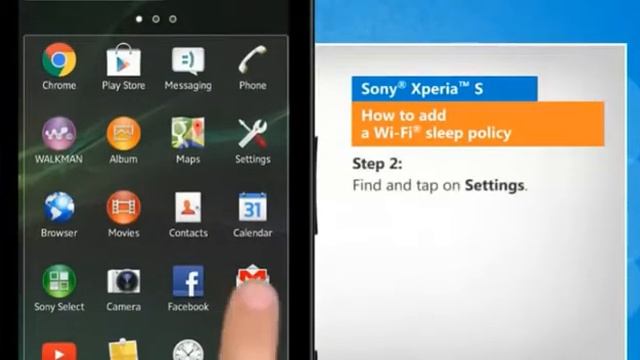 How to add a Wi Fi sleep policy in Sony Xperia S смотреть онлайн