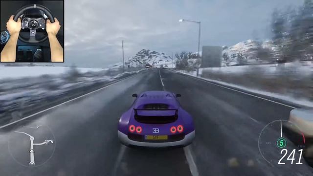 STRADMAN's Bugatti Veyron In The Snow - Forza Horizon 4 - Logitech G920 смотреть онлайн