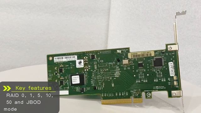 Original LSI 9240 4i LSI00199 raid controller card Megaraid LSI SAS 2008 смотреть онлайн