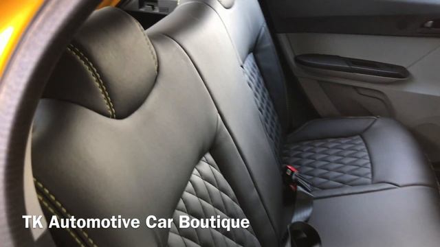 Tiago Yellow | Tata Tiago Seat Modification | Black with Yellow Stitching смотреть онлайн