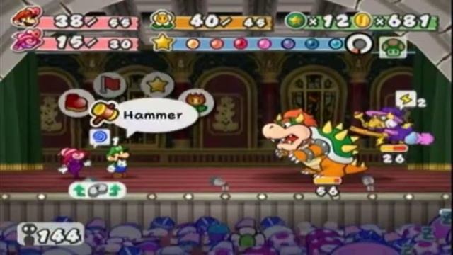 Let`s Play Paper Luigi TTYD Chapter 8 Mini Boss 4 Bowser and Kammy Koopa смотреть онлайн