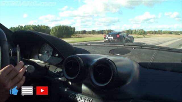 Ferrari 599 GTO vs F12Berlinetta vs Lamborghini Aventador LP700-4 смотреть онлайн