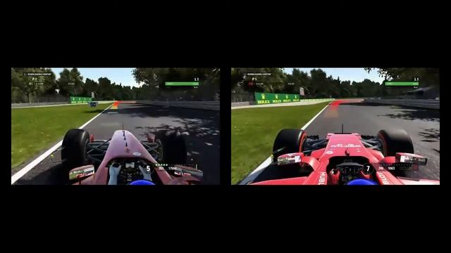 F1 2017 Comparison - Ferrari 2017 vs Ferrari F2002 (Monza Italy) смотреть онлайн