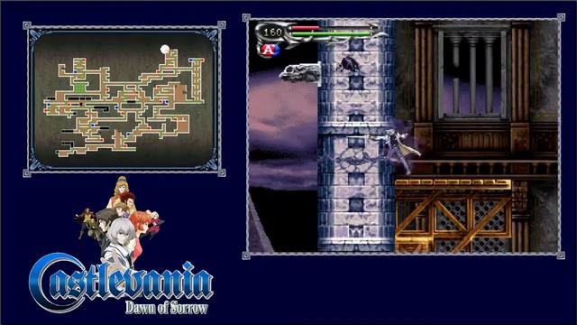 Castlevania Dawn of Sorrow - Ep 10 - Zephyr e o poder de parar o Tempo! смотреть онлайн