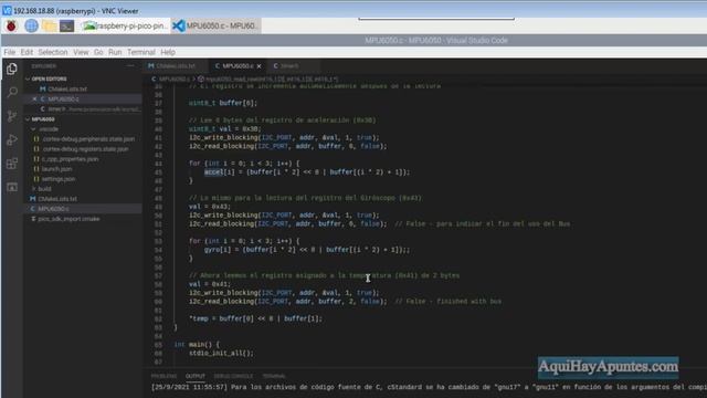 MPU6050 como programarlo en C y Micropython con Raspberry Pi PICO смотреть онлайн