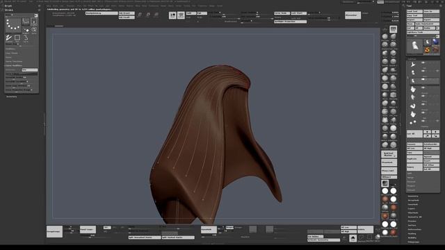 Hair tutorial in Zbrush. An alternative Curve brush method. (720p) смотреть онлайн