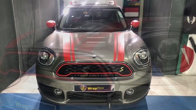 2020 Mini Cooper S Countryman semi-Electric Redmatte Design Gloss Black Rims смотреть онлайн