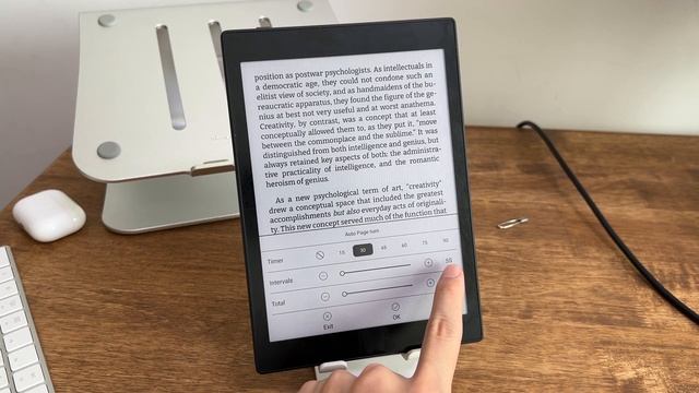 Automatic page-turning on Onyx Boox Tab Mini C смотреть онлайн