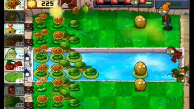 Plants Vs Zombies - Zombie Nimble, Zombie Quick Mini-Game Walkthrough