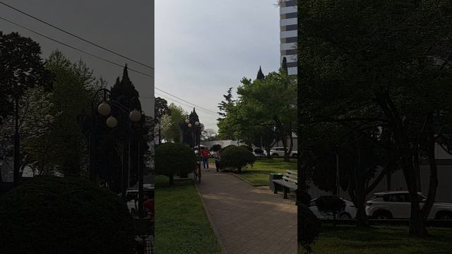 АДЛЕР. Улица Карла Маркса. Сквер. смотреть онлайн