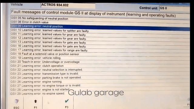 Actros mp3 Gs 09 error code / Actros mp3 gadi ka Gs 09 fault code ko kaise sahi kare смотреть онлайн