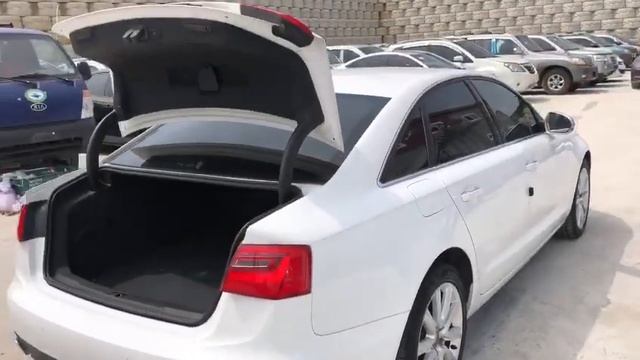 2013 Audi A6 DN126641-White+LEATHER SEATS+Sun Roof+CD Player+Airbag+Radio смотреть онлайн