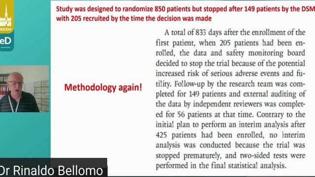 PO2 and PCO2 targets R Bellomo  (isicem ARDS 2021)
