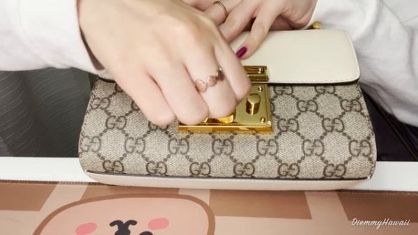 Gucci Padlock Small Shoulder Bag and Horsebit 1955 Card Case Wallet ASMR (2022)