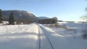 Зимнее путешествие  Тронхейм - Буде по Нурландсбанен поезд 71. Часть 01