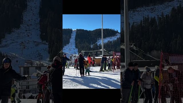 Первый раз на сноуборде в Архзе