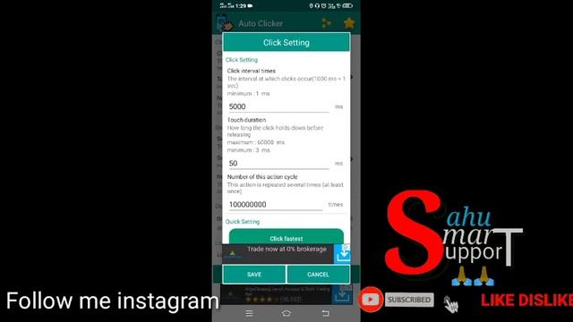 Auto Clicker App Use Kaise Karen । How To Use Auto Clicker App ।Auto Click App Setting कैसे करते है смотреть онлайн