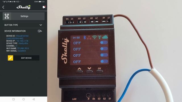 Shelly Pro 4PM overview of adding the device and its settings смотреть онлайн