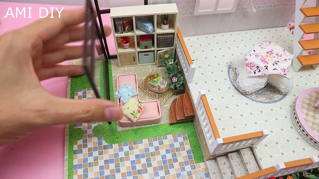 Sweet Words~Mini Modern Villa DIY Dollhouse Kit w. Music + Furniture + Dust Cover, Best Xmas Gift смотреть онлайн