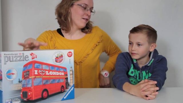 Puzzle 3D London Bus Ravensburger смотреть онлайн