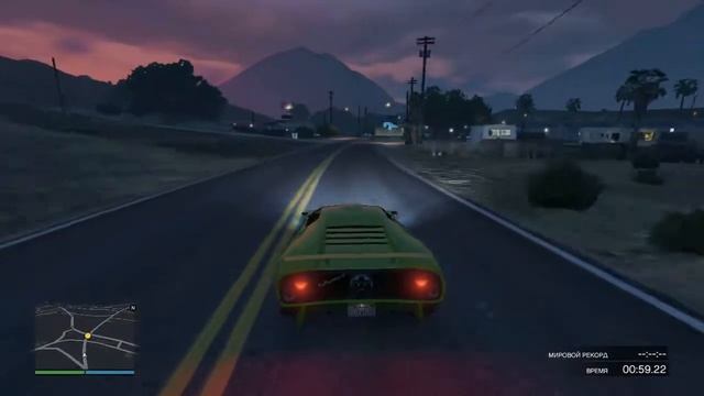 Трасса моей гонки "Загородная местность" #1 (GTA Online) смотреть онлайн