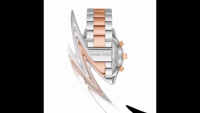 Michael Kors Two-Tone Slim Runway Hybrid Smart Watch смотреть онлайн