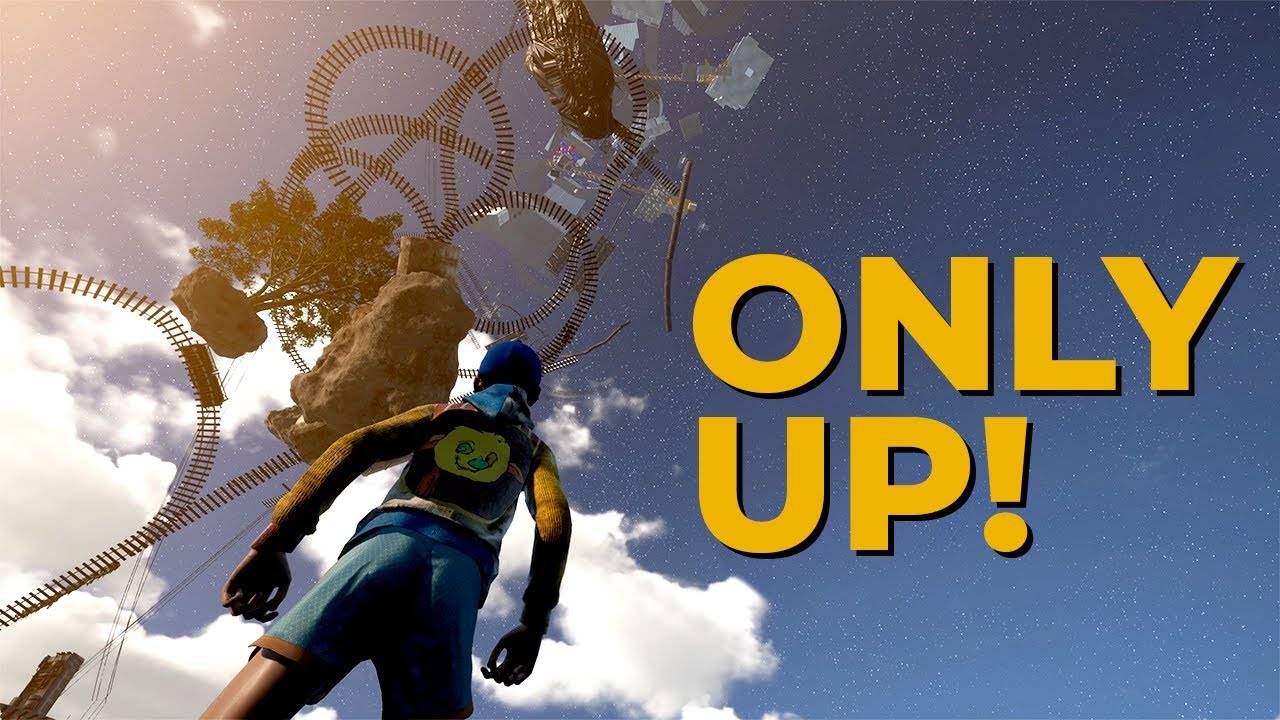 Играем с девушкой в ONLY UP смотреть онлайн