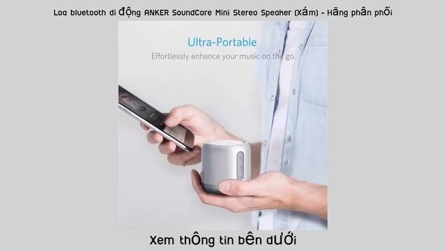Loa bluetooth di động ANKER SoundCore Mini Stereo Speaker (Xám) - Hãng phân смотреть онлайн