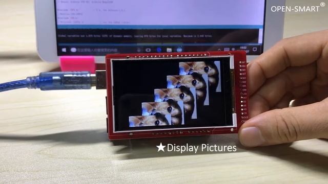 OPEN SMART 3.0 INCH TFT LCD Shield for Arduino смотреть онлайн