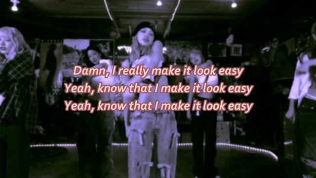 LE SSERAFIM - EASY -  ENGLISH VER. KARAOKE WITH BACKING VOCALS