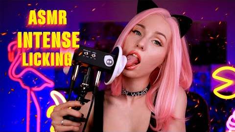 MyKinkyDope ASMR | Intense Ear licking Cat Play