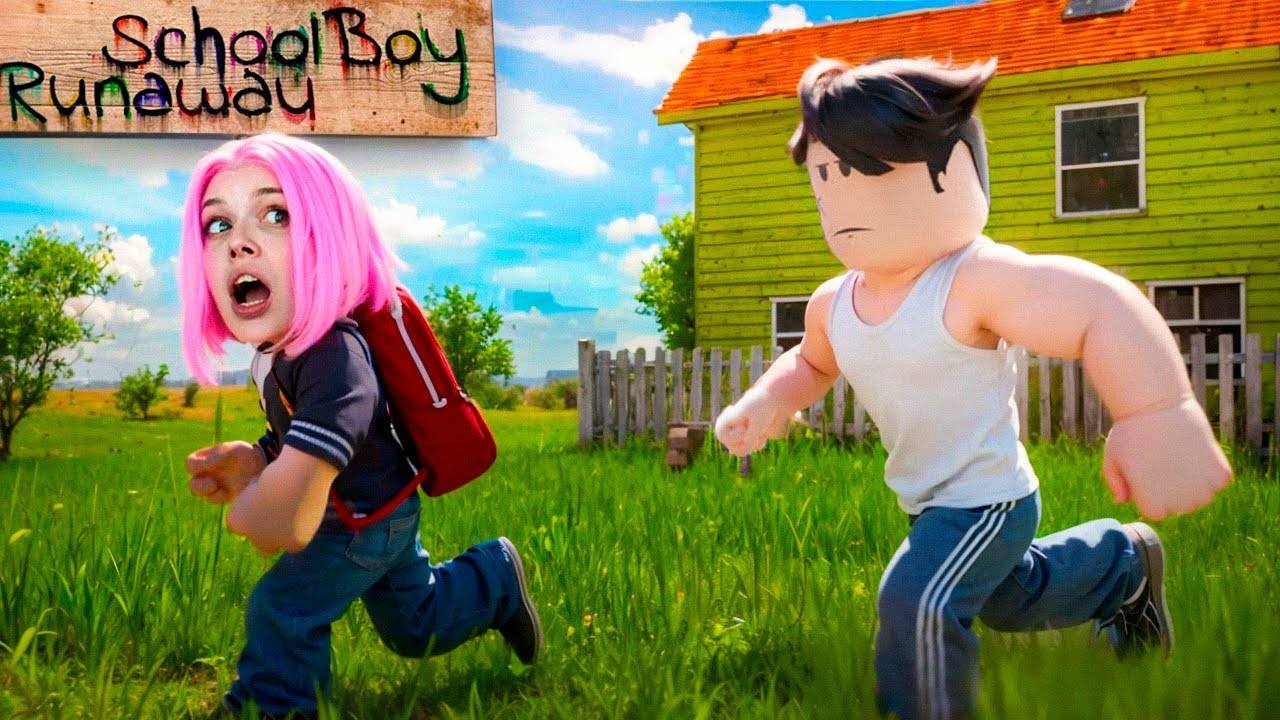 АЛИНКА СБЕЖАЛА ОТ ЗЛЫХ РОДИТЕЛЕЙ!СКУЛБОЙ, НО ЭТО РОБЛОКС! смотреть онлайн