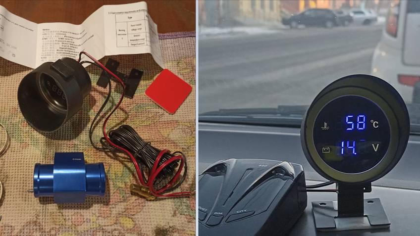 Как подключить дополнительный датчик температуры антифриза и показания вольтметра смотреть онлайн
