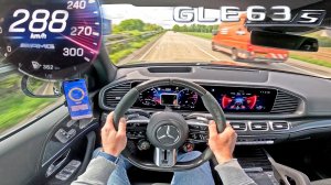 2024 Mercedes-AMG GLE 63 S V8 МОНСТР на НЕМЕЦКОМ АВТОБАНЕ AutoTopNL