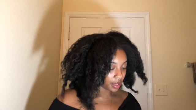 DEEP CONDITION & HOT OIL TREATMENT + WASH & GO USING CURL ENHANCING SMOOTHIE & WETLINE EXTREME GEL! смотреть онлайн