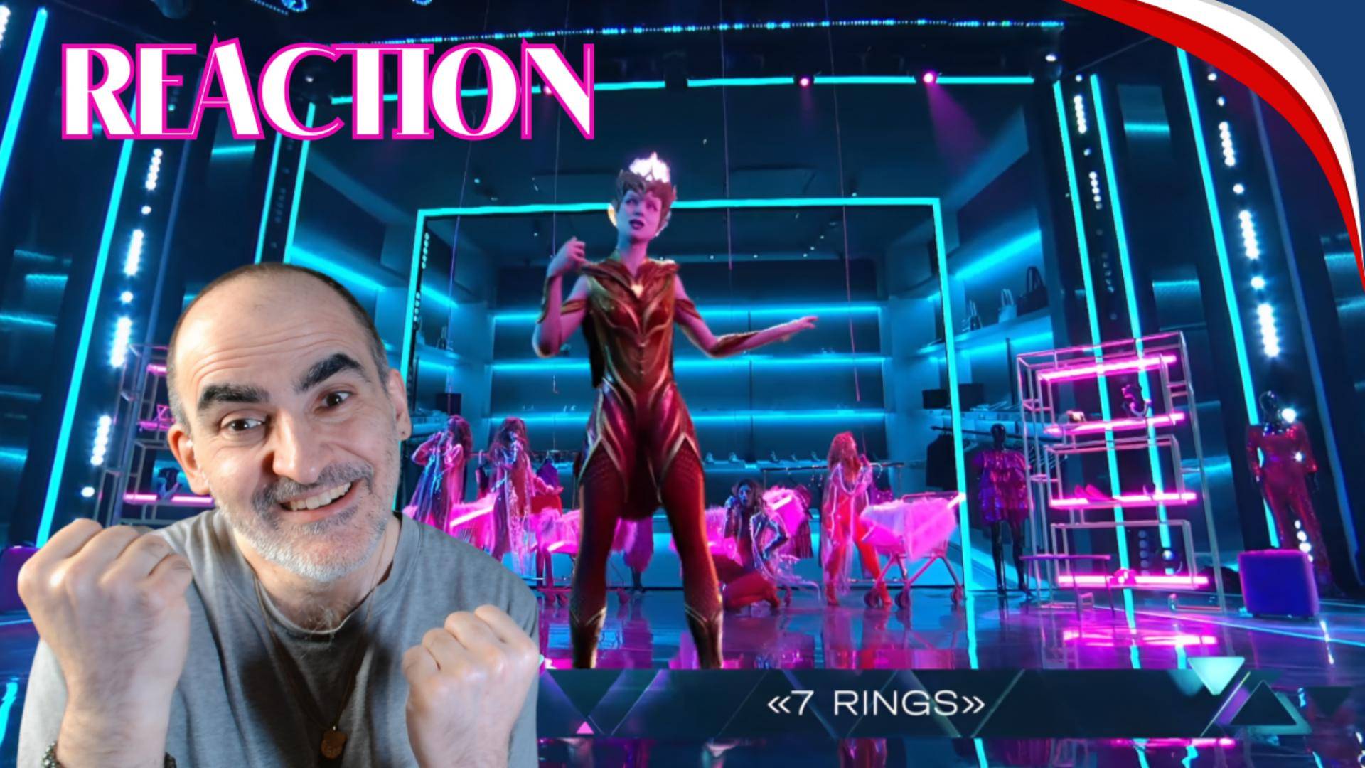 Диана Анкудинова | ЖАР ПТИЦА - «7 RINGS» - Шоу аватар, Сезон 3, выпуск 3 ║ Réaction Française ! смотреть онлайн