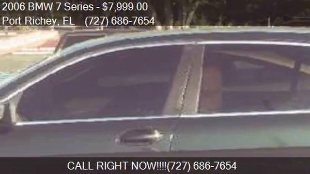 2006 BMW 7 Series 750Li 4dr Sedan for sale in Port Richey, F смотреть онлайн