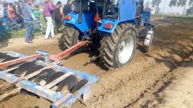 Sonalika 750 with 2 harrow comptcion (Kheri gujjar)2nd tha ye Tractor смотреть онлайн