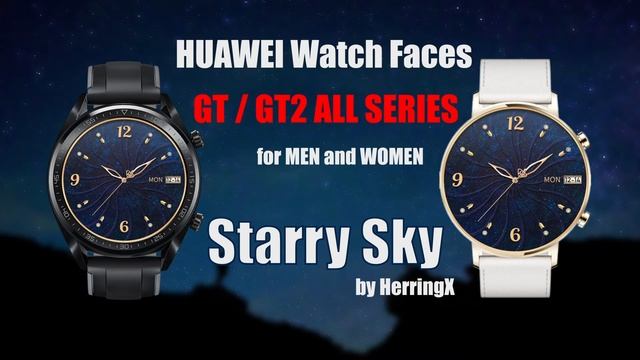 HUAWEI watch face | STARRY SKY | GT/GT2 all series | luxurious elegant minimalist | MEN and WOMEN смотреть онлайн