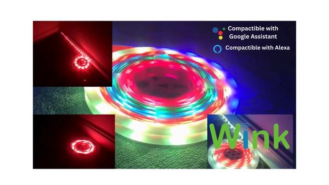 WINK SMART RGB-IC LED STRIP LIGHT #wink #alexa #VOICE CONTROL #homedecor #lightingsouq #decoration смотреть онлайн