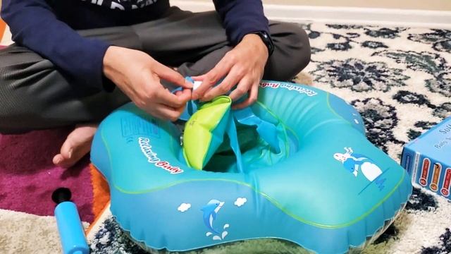 Relaxing baby Inflatable Swimming Baby Float Ring смотреть онлайн