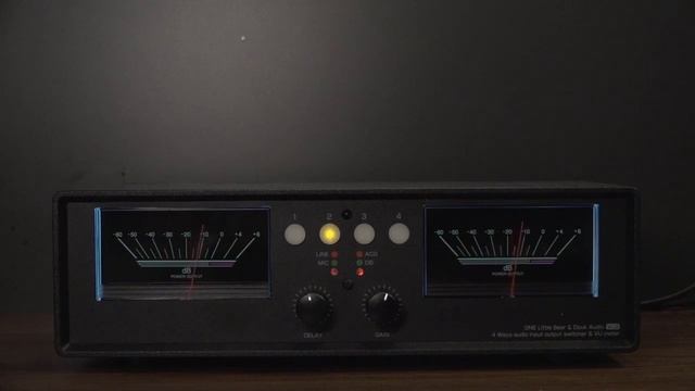 VU2-D Black analog VU meter + 4 ways audio switcher смотреть онлайн