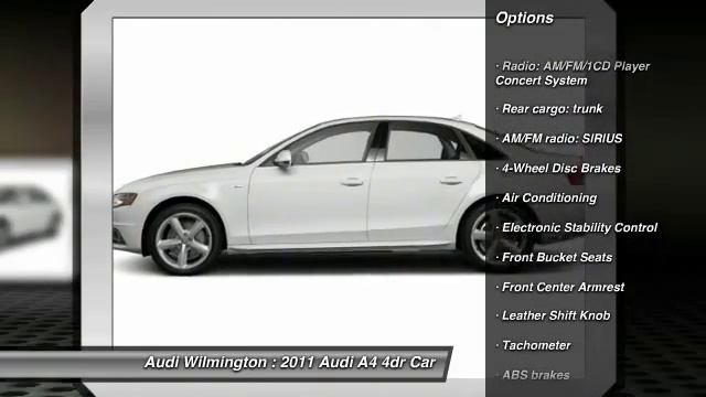 2011 Audi A4 Wilmington DE T002958 смотреть онлайн