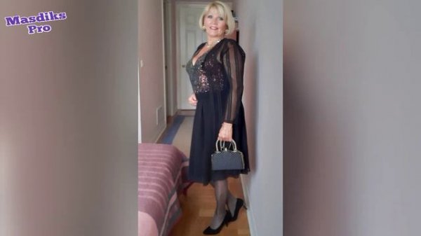 I love Older Women Over 50 in mini dress 567