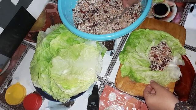 Karamli DOLMA.🥬🥘ГОЛУБЦЫ из капустных листьев.Cabbage Rolls.